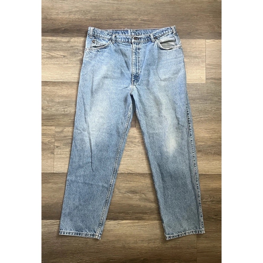Vintage 90s Levi's 540 Relaxed Fit Jeans 38x30 Orange Tab Light Wash Mexico